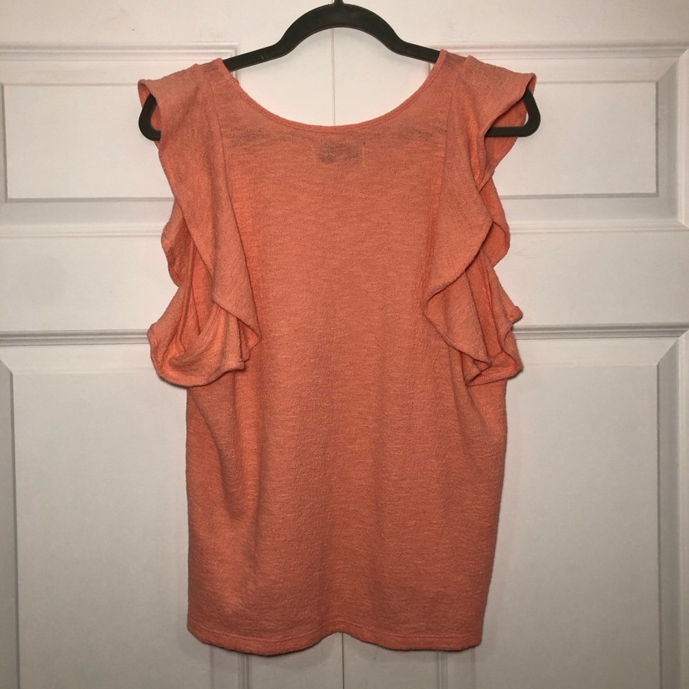 Madewell Texture & Thread Ruffle Sleeve Tank Top - Picture 3 of 7
